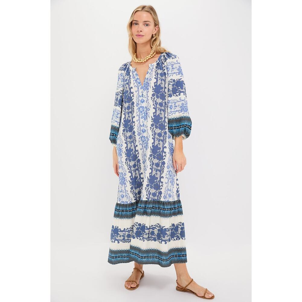 TUCKERNUCK Bondi Blues Cotton Lyles Dress Size XL NWT Retail $228 Tuckernuck - Picture 5 of 6